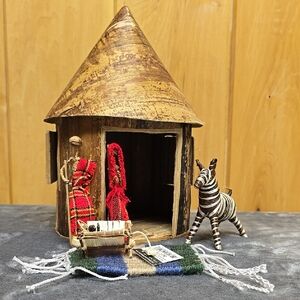 Kenyan Handcrafted Banana Fiber Nativity